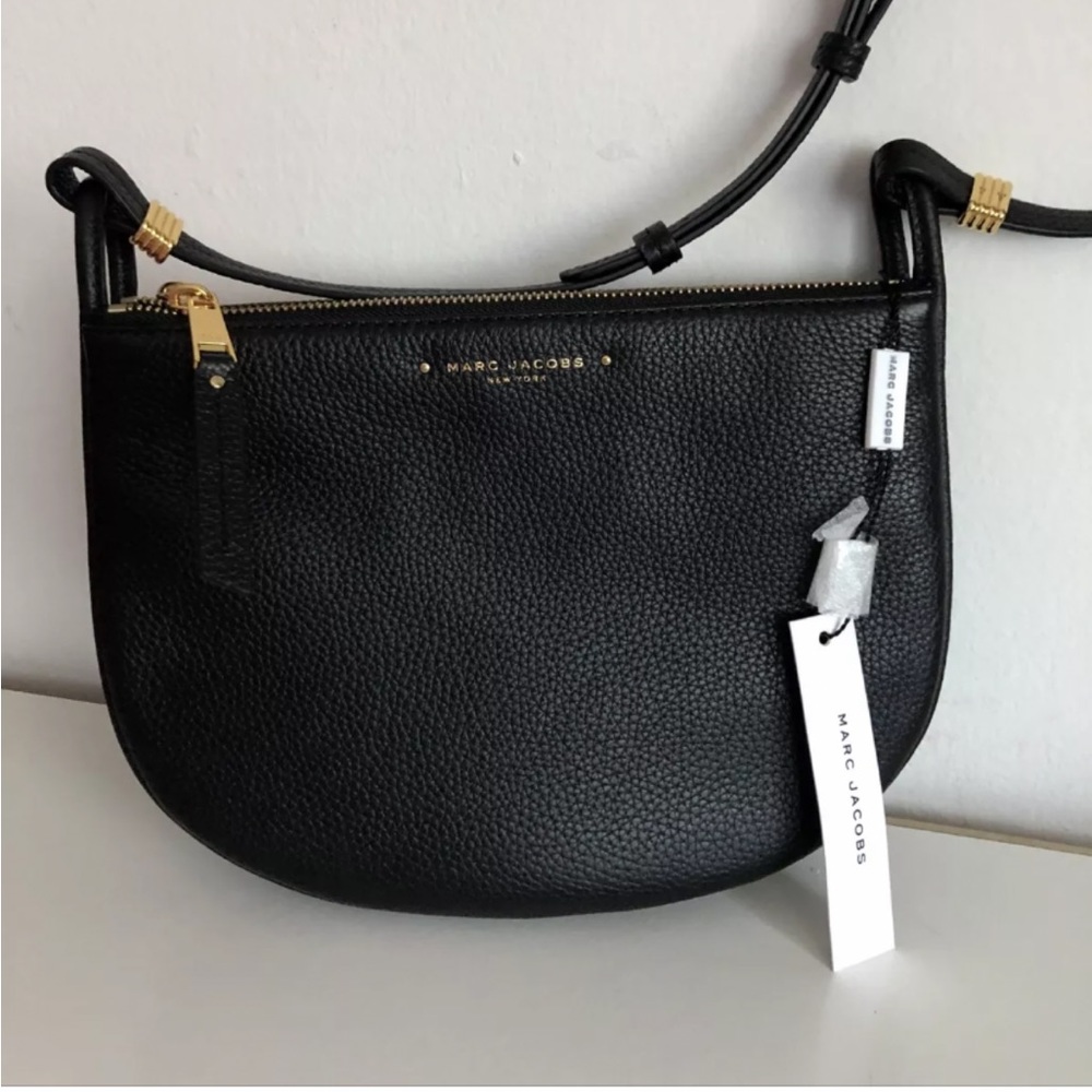 New Marc Jacobs Genuine Leather Crossbody Double Zip new with tag